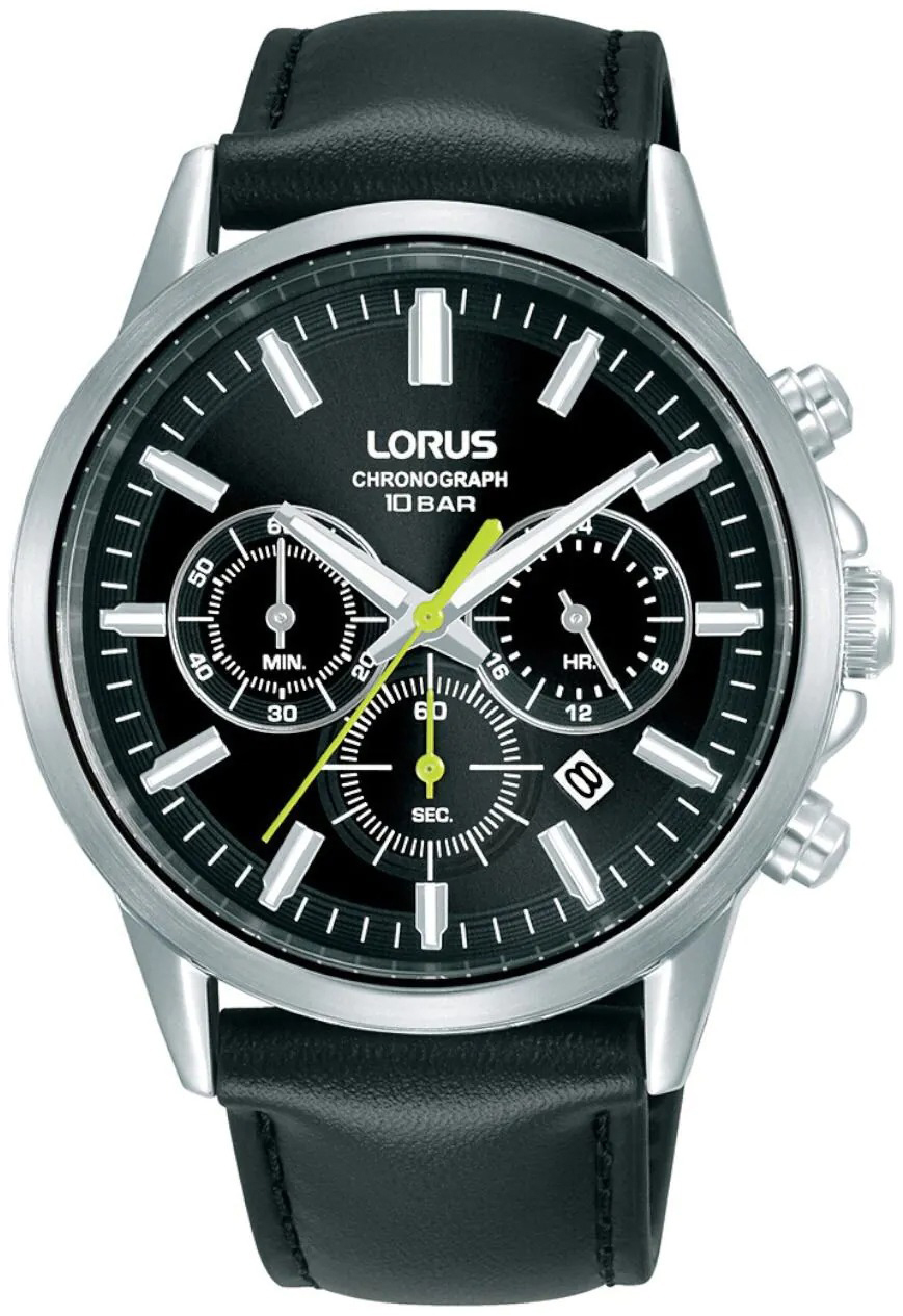 Lorus Herrklocka RT379KX9 Sports Svart/Läder Ø42 mm