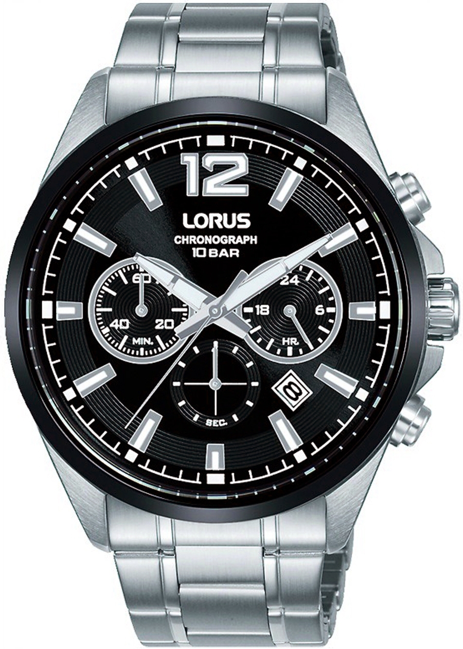 Lorus Herrklocka RT381JX9 Sports Svart/Stål Ø43 mm - Lorus