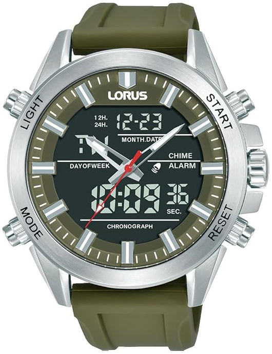 Lorus Herrklocka RW669AX9 Sport Grå/Gummi Ø45 mm