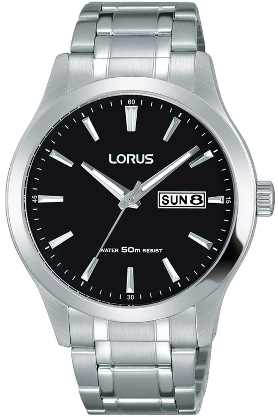 Lorus Herrklocka RXN23DX5 Classic Svart/Stål Ø39 mm - Lorus