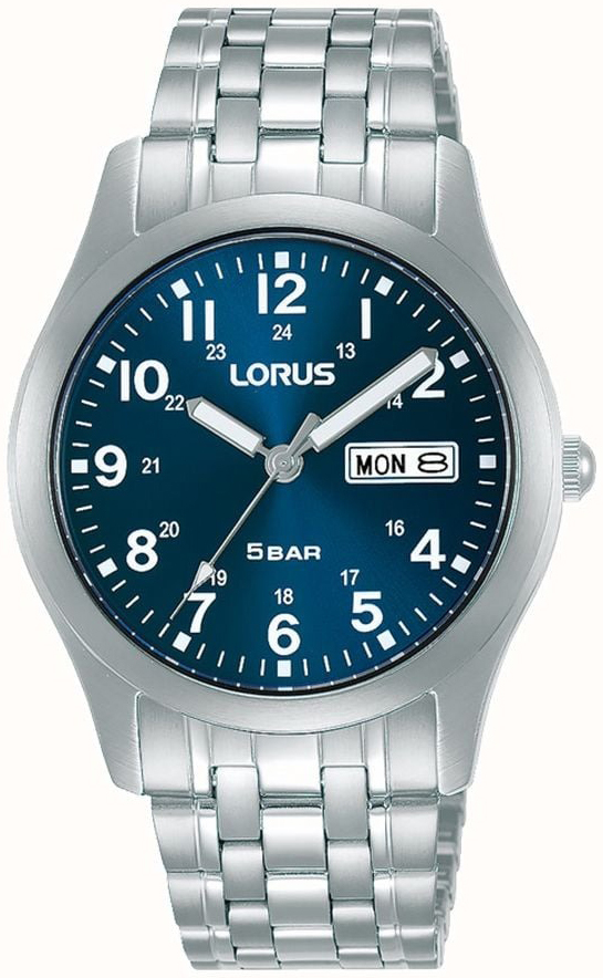Lorus Herrklocka RXN77DX9 Classic Blå/Stål Ø38 mm - Lorus