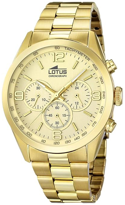 Lotus Herrklocka 18153/2 Minimalist Guld/Gulguldtonat stål Ø43 mm - Lotus