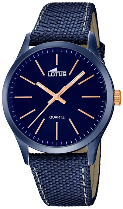 Lotus Herrklocka 18166/2 Minimalist Blå/Läder Ø42 mm - Lotus