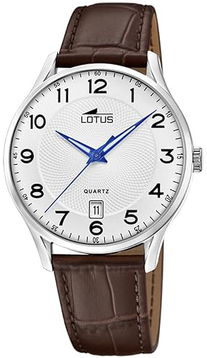 Lotus Herrklocka 18402/G Classic Vit/Läder Ø39 mm - Lotus