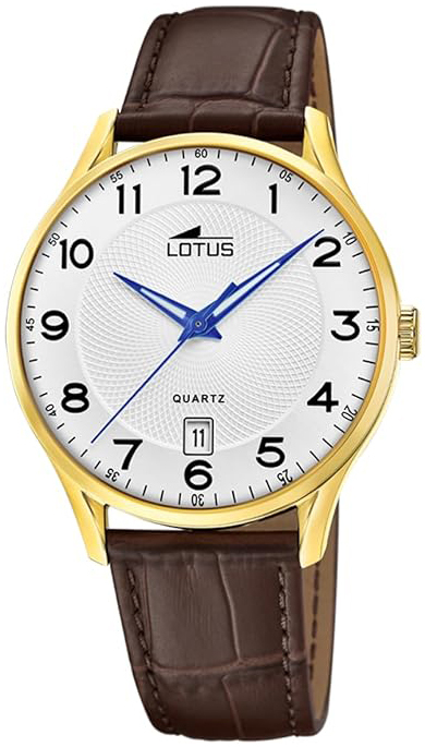 Lotus Herrklocka 18403/E Classic Vit/Läder Ø39 mm - Lotus