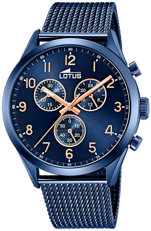 Lotus Herrklocka 18638/1 Minimalist Blå/Stål Ø43 mm - Lotus