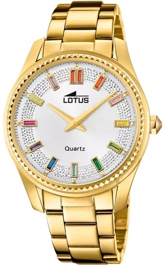 Lotus Damklocka 18902/1 Classic Silverfärgad/Guldtonat stål Ø38 mm - Lotus