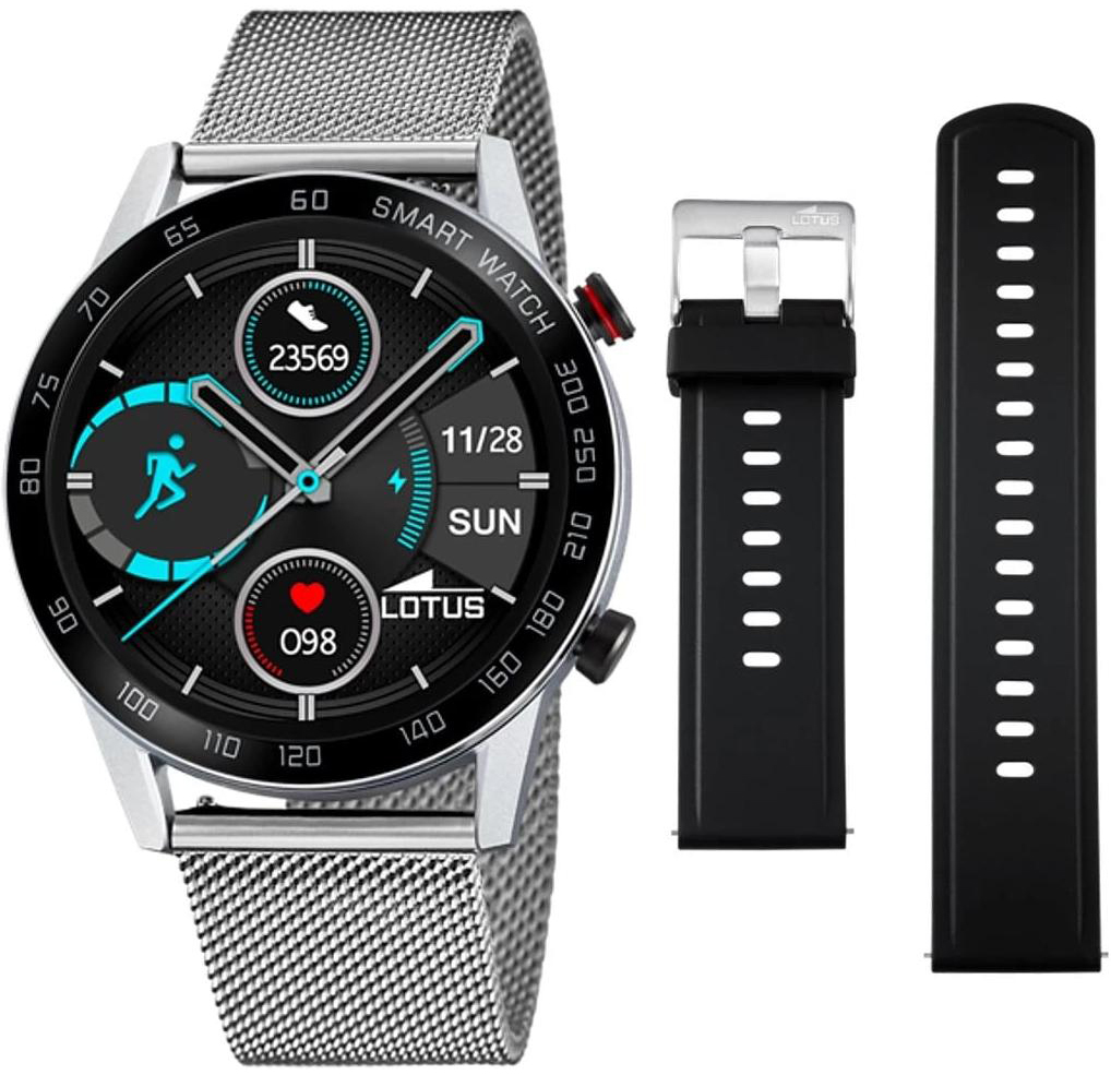Lotus Herrklocka 50017/1 Smartime Svart/Stål Ø45 mm - Lotus