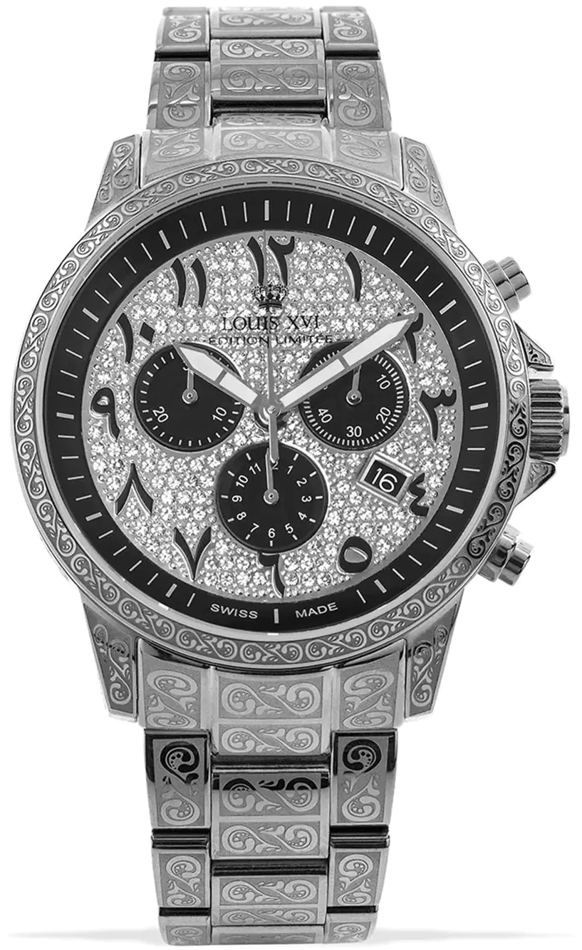 Louis XVI Herrklocka LXVI1097 Palais Royale Arabic Stål Ø43 mm - Louis XVI