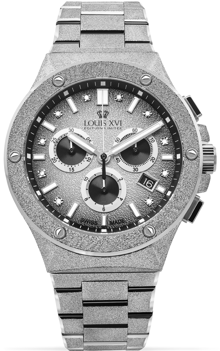 Louis XVI Herrklocka LXVI1212 Le Monarque Silverfärgad/Stål Ø42 mm - Louis XVI