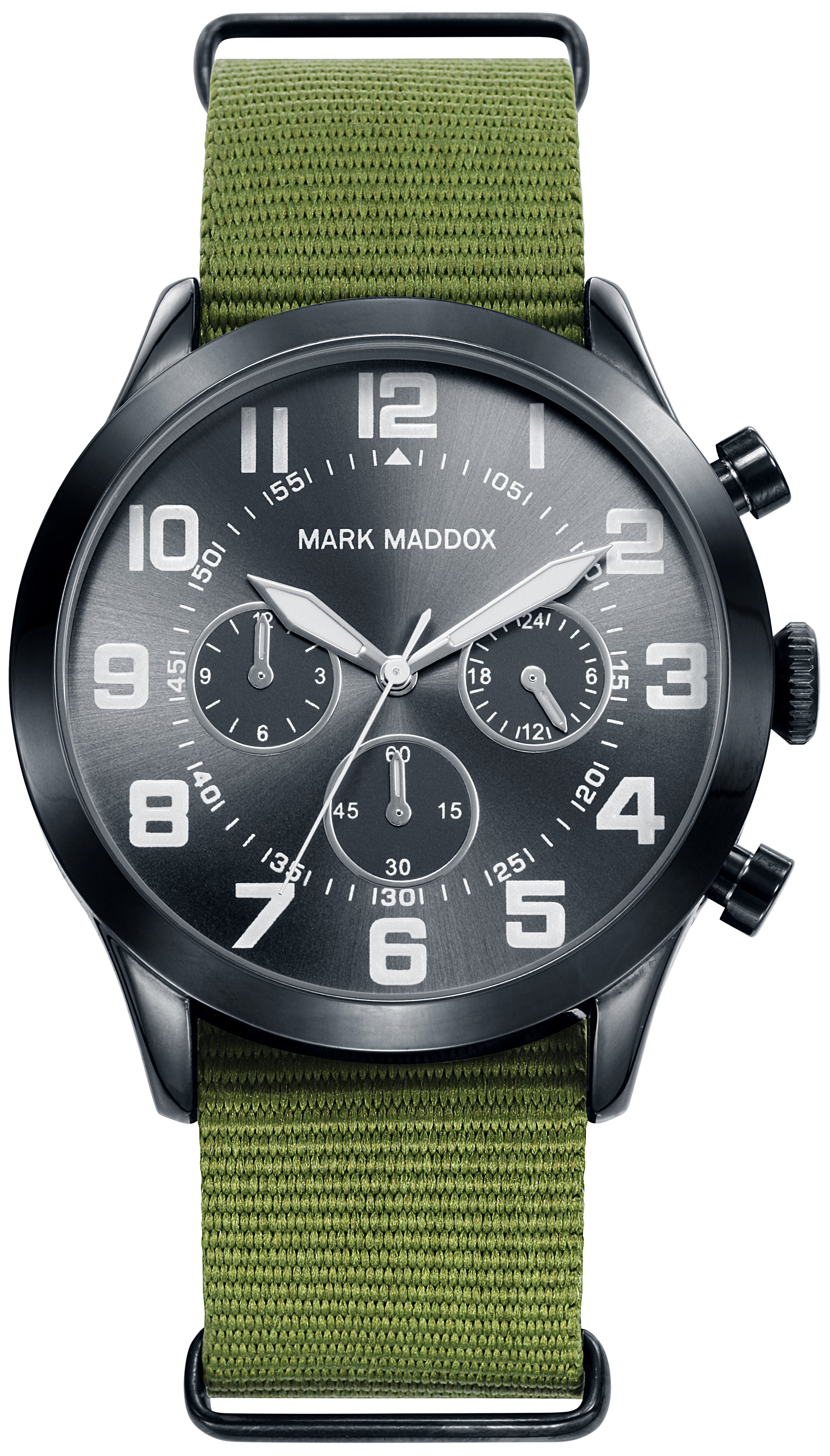 Mark Maddox Herrklocka HC0015-54 Classic Svart/Textil Ø43 mm - Mark Maddox