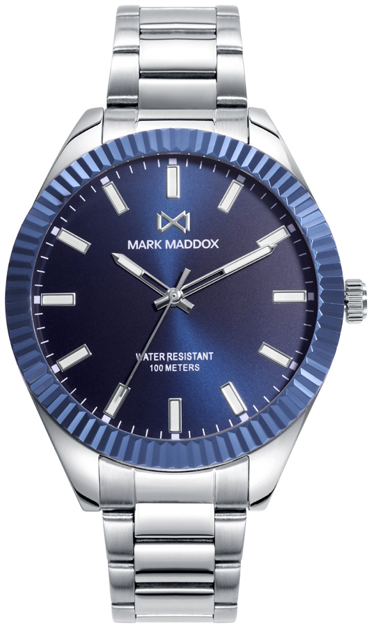 Mark Maddox Herrklocka HM1005-37 Classic Blå/Stål Ø41 mm - Mark Maddox