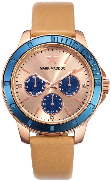 Mark Maddox Herrklocka MC0014-37 Classic Läder Ø40 mm - Mark Maddox
