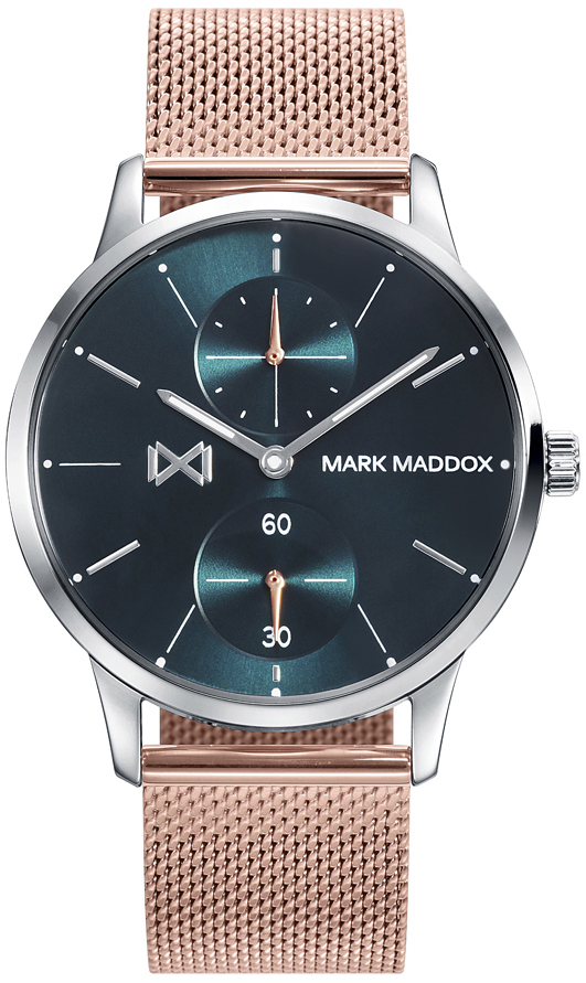 Mark Maddox Damklocka MM2004-37 Classic Blå/Roséguldstonat stål - Mark Maddox