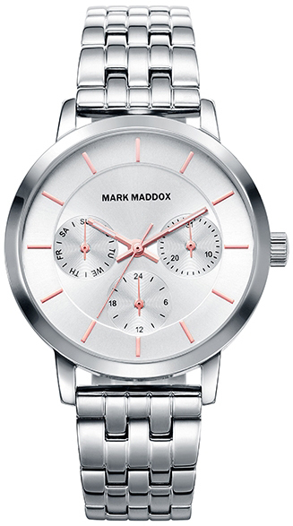 Mark Maddox Damklocka MM7015-17 Classic Silverfärgad/Stål Ø34 mm - Mark Maddox