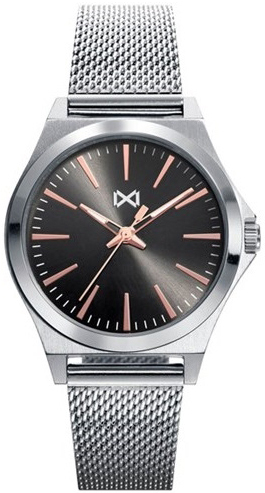 Mark Maddox Damklocka MM7102-17 Classic Svart/St&aring;l &Oslash;33 mm