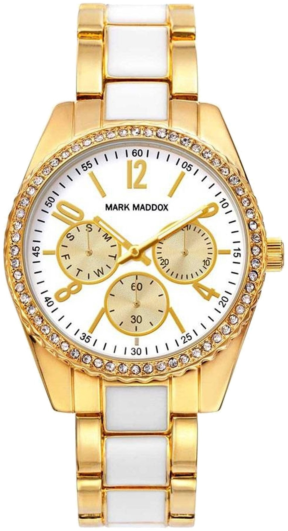 Mark Maddox Damklocka MP3020-05 Classic Gulguldtonat stål Ø38 mm - Mark Maddox