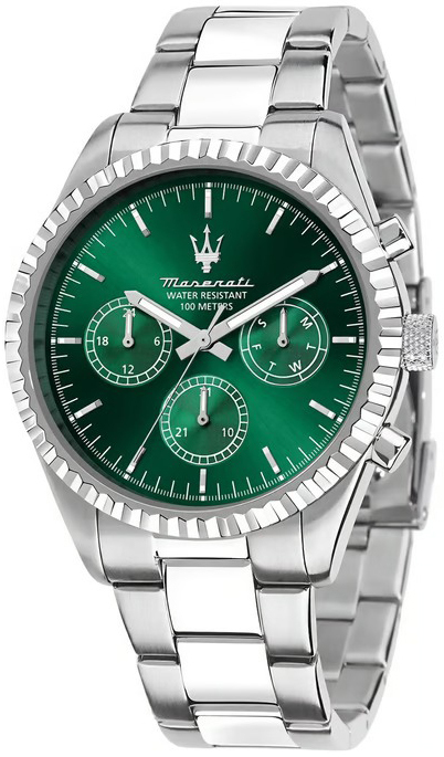 Maserati Herrklocka R8853100044 Lifestyle Gr&ouml;n/St&aring;l &Oslash;43 mm