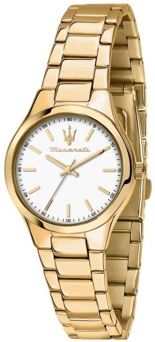 Maserati Damklocka R8853151501 Attrazione Vit/Guldtonat stål Ø30 mm - Maserati