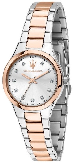 Maserati Damklocka R8853151502 Attrazione Silverfärgad/Guldtonat - Maserati