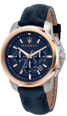 Maserati Herrklocka R8871621015 Successo Blå/Läder Ø44 mm - Maserati