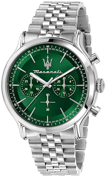 Maserati Herrklocka R8873618033 Classic Gr&ouml;n/St&aring;l &Oslash;42 mm