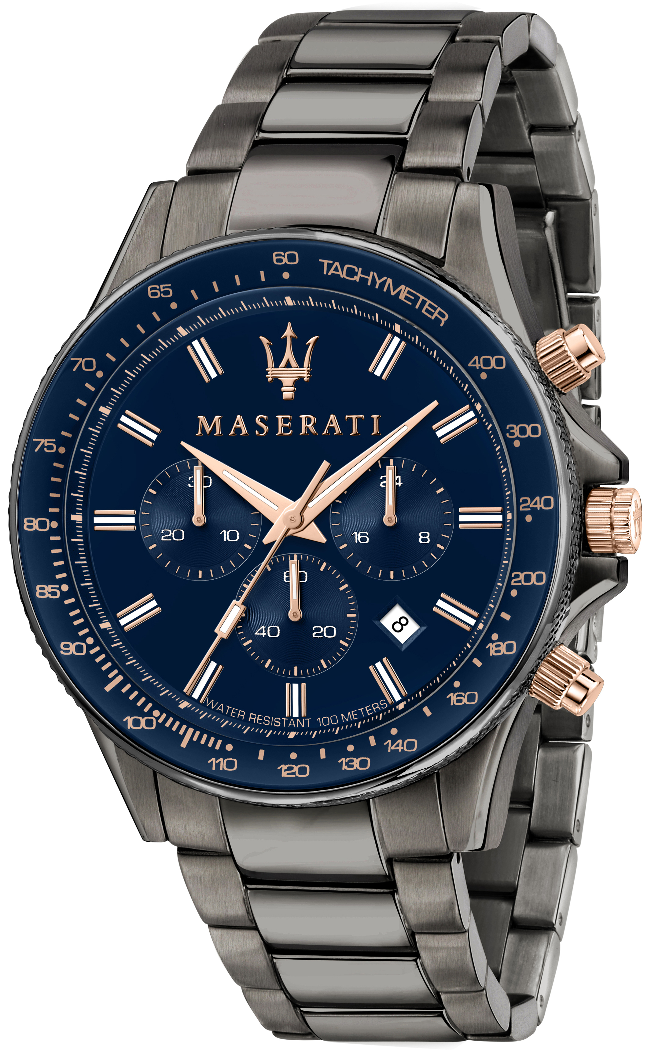 Maserati Herrklocka R8873640001 Sfida Bl&aring;/St&aring;l &Oslash;44 mm