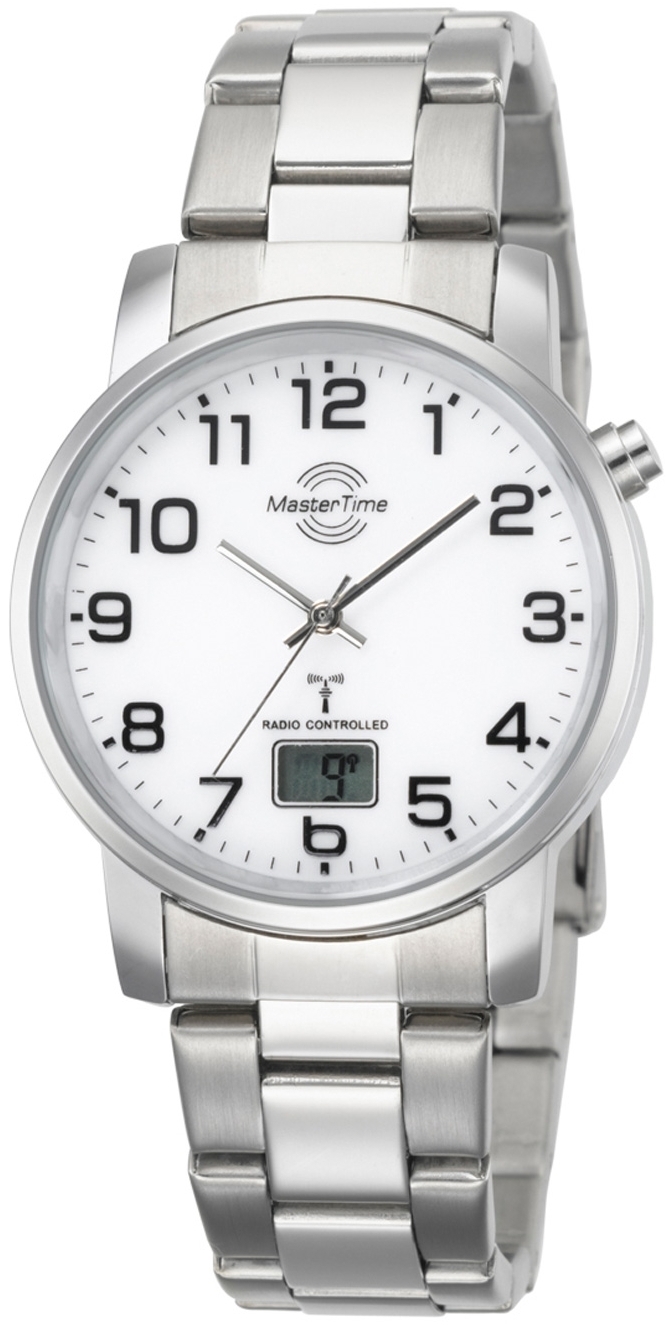 Master Time Herrklocka MTGA-10300-12M Funk Basic Vit/Stål Ø41 mm - Master Time