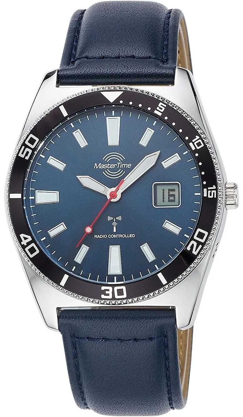 Master Time Herrklocka MTGA-10855-31L Classic Blå/Läder Ø42 mm - Master Time