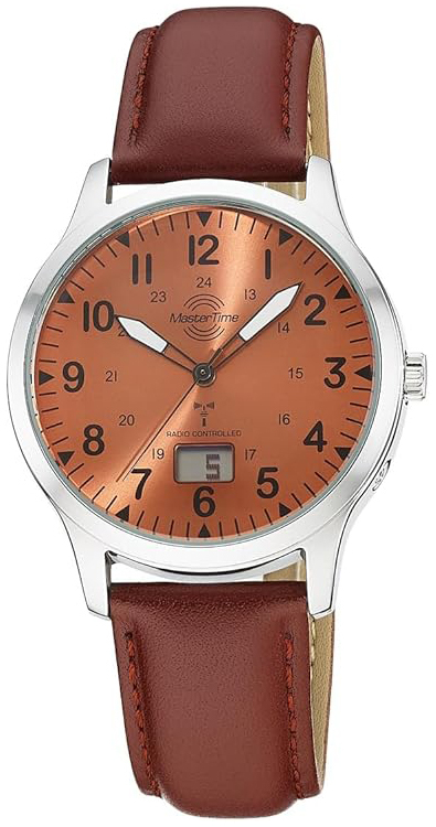 Master Time Herrklocka MTGA-10959-82L Super Power Brun/L&auml;der &Oslash;41 mm