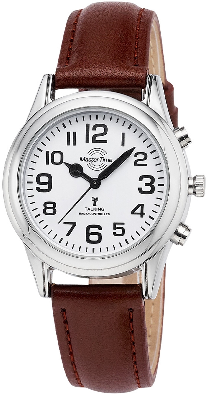 Master Time Damklocka MTLA-10807-12L Classic Vit/Läder Ø36 mm - Master Time