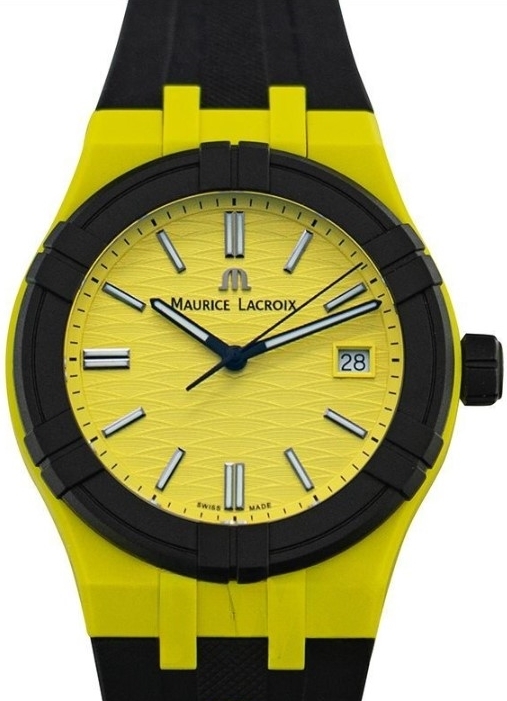 Maurice Lacroix AI2008-60060-300-0 Aikon Gul/Gummi Ø40 mm - Maurice Lacroix