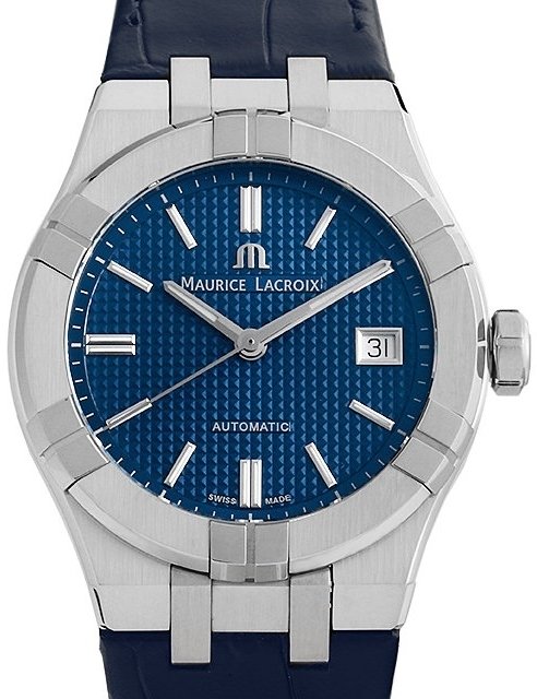 Maurice Lacroix Herrklocka AI6007-SS001-430-1 Aikon Blå/Läder Ø39 - Maurice Lacroix