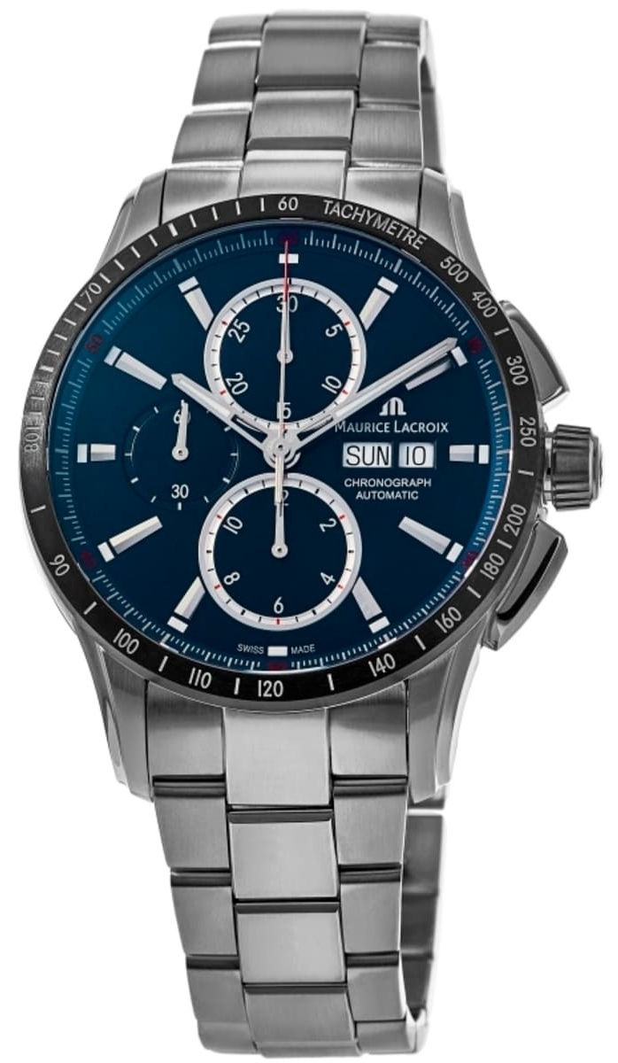 Maurice Lacroix Herrklocka PT6038-SSL2H-430-C Pontos Blå/Stål Ø43 - Maurice Lacroix