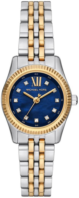 Michael Kors Damklocka MK4865 Lexington Blå/Gulguldtonat stål Ø26 - Michael Kors