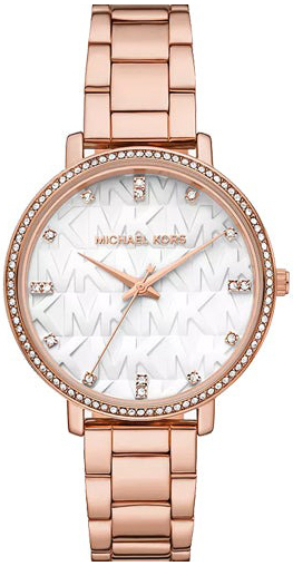 Michael Kors Damklocka MK4917 Pyper Vit/Roséguldstonat stål Ø38 mm - Michael Kors