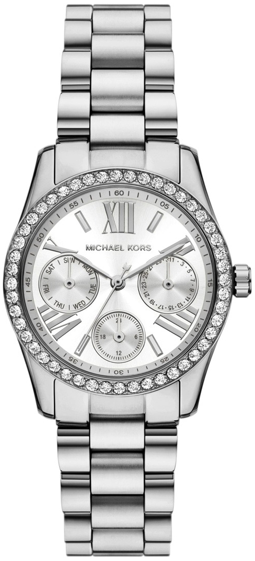 Michael Kors Damklocka MK4979 Lexington Silverf&auml;rgad/St&aring;l &Oslash;34 mm