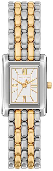 Michael Kors Damklocka MK4999 Essex Vit/Gulguldtonat st&aring;l
