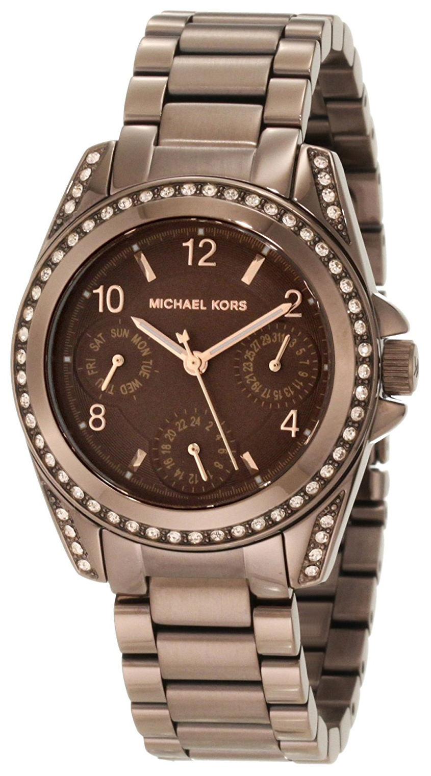 Michael Kors Damklocka MK5614 Brun/Stål Ø33 mm - Michael Kors