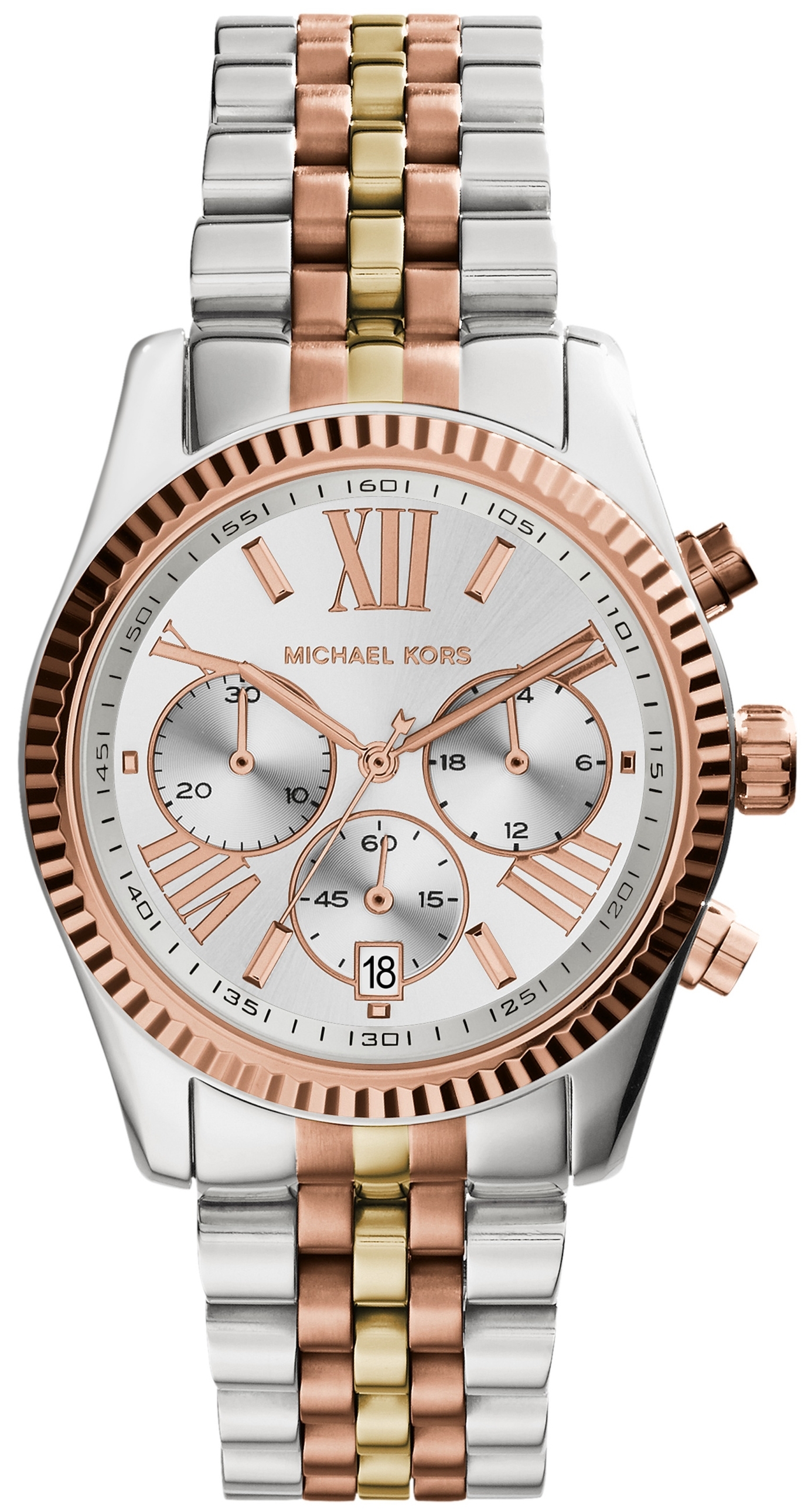 Michael Kors Damklocka MK5735 Lexington Silverfärgad/Roséguldstonat - Michael Kors
