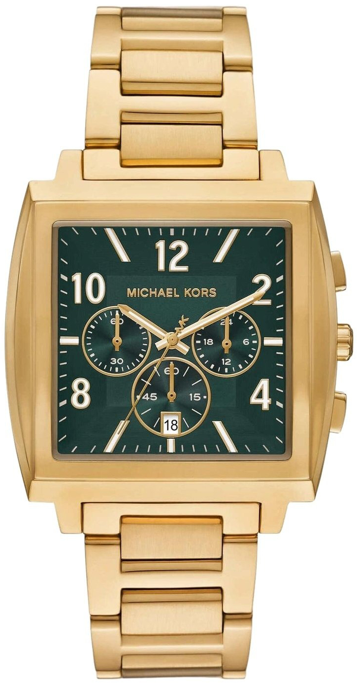 Michael Kors Herrklocka MK9229 Rhys Grön/Gulguldtonat stål - Michael Kors