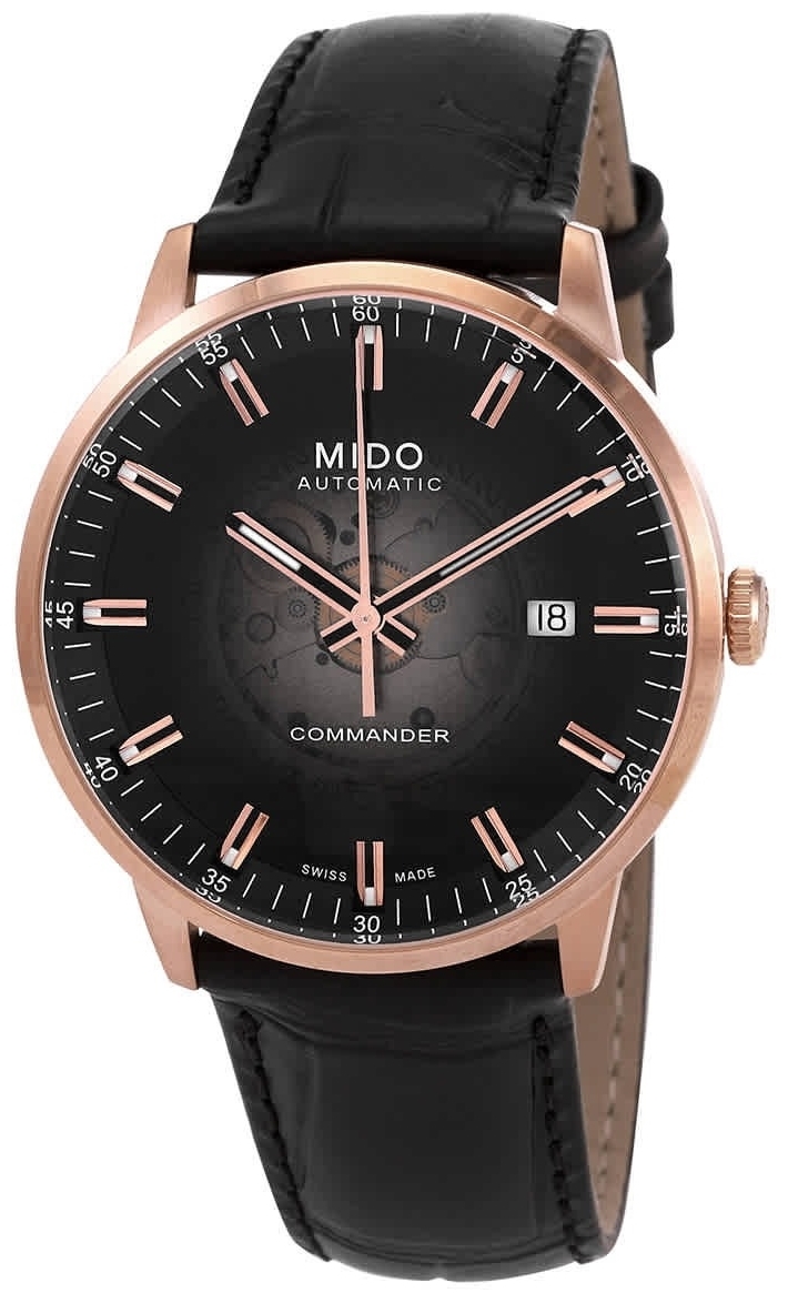 Mido Herrklocka M021.407.36.411.00 Commander Svart/Läder Ø40 mm - Mido