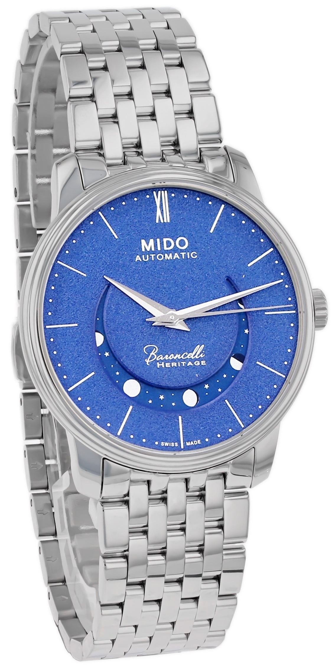 Mido Herrklocka M027.407.11.040.00 Baroncelli Blå/Stål Ø39 mm - Mido