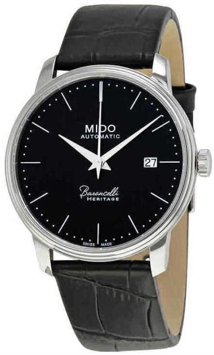 Mido Herrklocka M027.407.16.050.00 Baroncelli Svart/Läder Ø39 mm - Mido