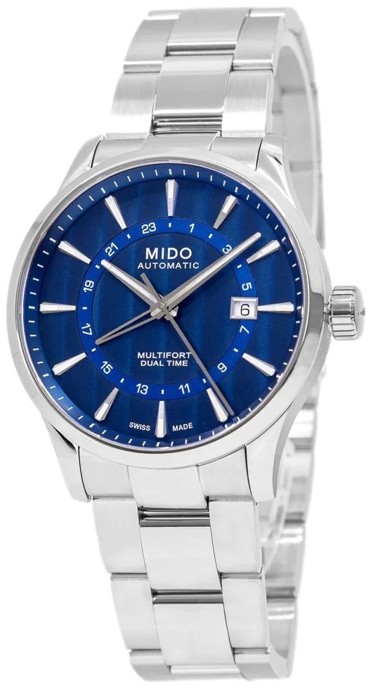 Mido Herrklocka M038.429.11.041.00 Multifort Blå/Stål Ø42 mm - Mido