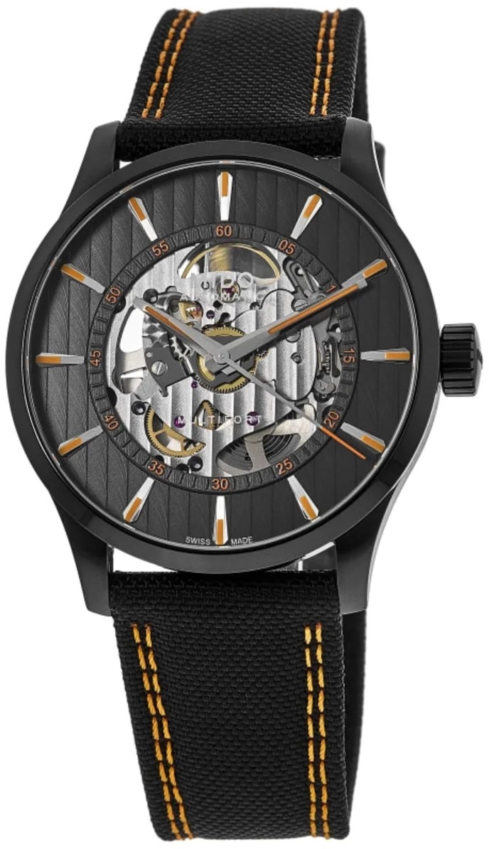 Mido Herrklocka M038.436.37.051.00 Multifort Grå/Läder Ø42 mm - Mido