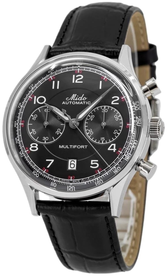 Mido Herrklocka M040.427.16.052.00 Multifort Svart/Läder Ø42 mm - Mido