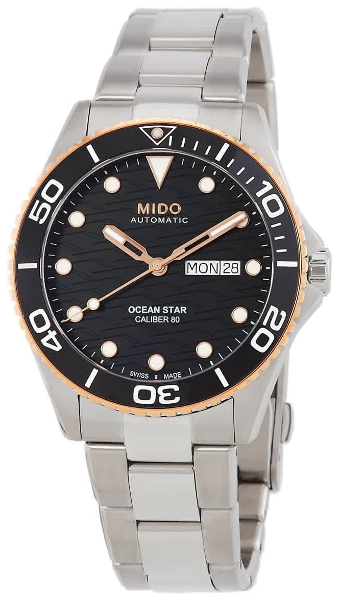Mido Herrklocka M042.430.21.051.00 Ocean Star Svart/Stål Ø42.5 mm - Mido