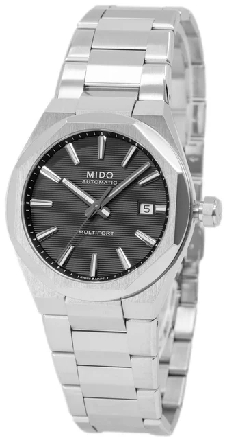 Mido Herrklocka M055.507.11.051.00 Multifort Gr&aring;/St&aring;l &Oslash;40 mm