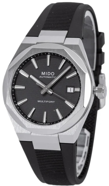 Mido Herrklocka M055.507.17.051.00 Multifort Svart/Gummi &Oslash;40 mm